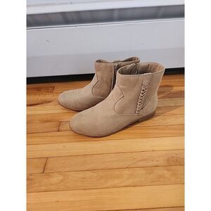 Girls' Tan Boots Zipper Booties Children's Place - SIZE 6